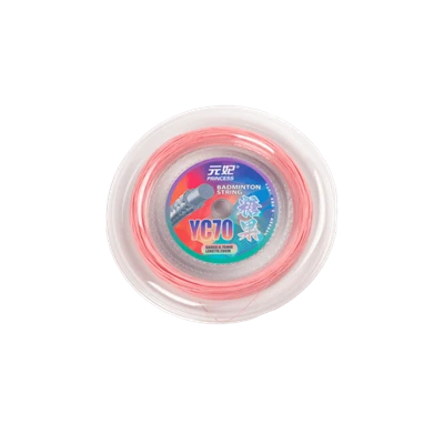 Corda de raqueta de bàdminton duradora de niló rosa Bubblegum de la sèrie Candy de 200 m de longitud amb tipus de suport de rebot de 0,78 mm de diàmetre